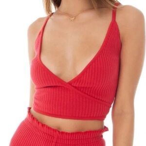 Are You Am I Ciel Tank in Cherry Red